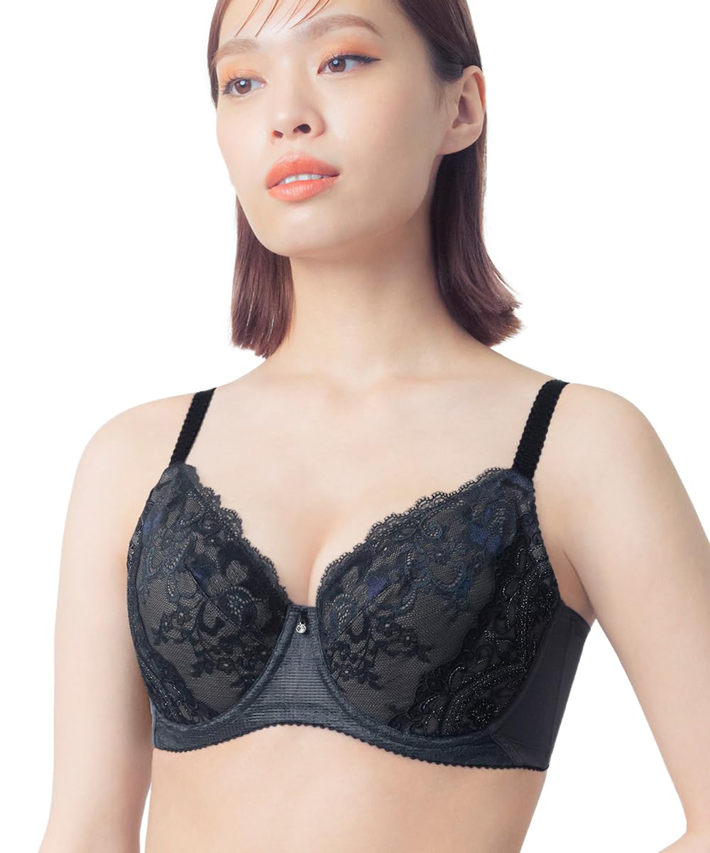 

Бюстгальтер Wing Lesiage Делает вашу грудь аккуратной, полночашечный бюстгальтер, Делающий грудь меньше, PB6001 OB G80 [Wing/Wacoal] меньше, подмышки, [6000 серия] Женский