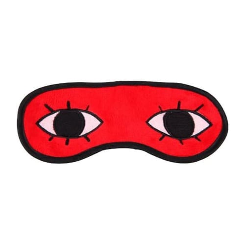 Bookwarm Eye Mask, Funny, Compatible with Gintama Okita Eye Mask and Eyepatch, Costume Accessory, Red and Black, Sleep Mask, Lightweight, Light Blocki
