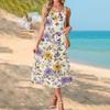 Womens Maxi Dress Boho Maxi Dress Floral Maxi Dress Long Dresses for Women Sleeveless Summer Maxi Dress Casual Style