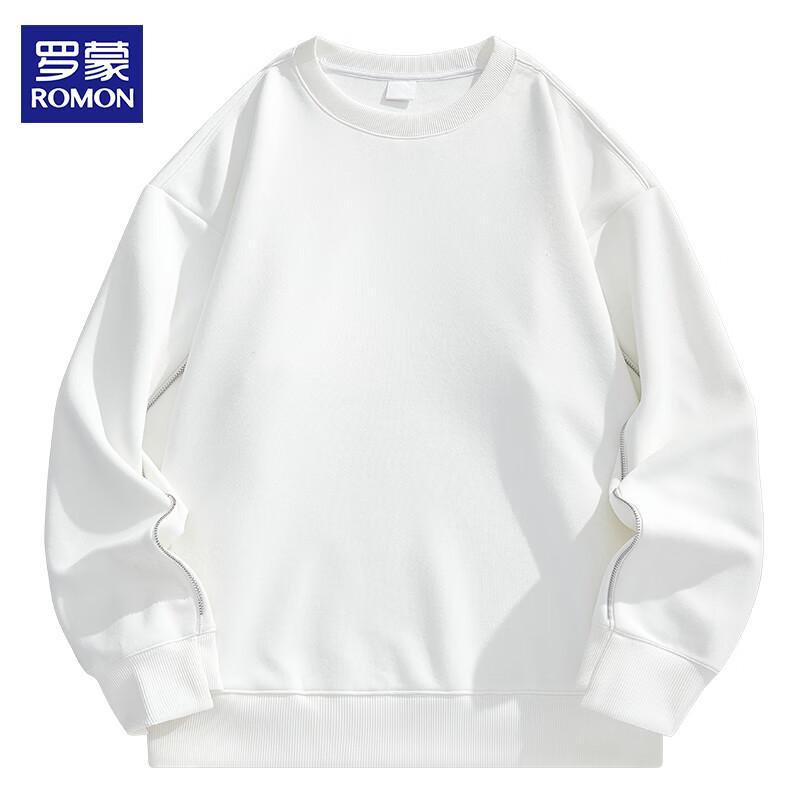 

ROMON Мужской свитшот с круглым вырезом, длинными рукавами и отделкой молниями XL