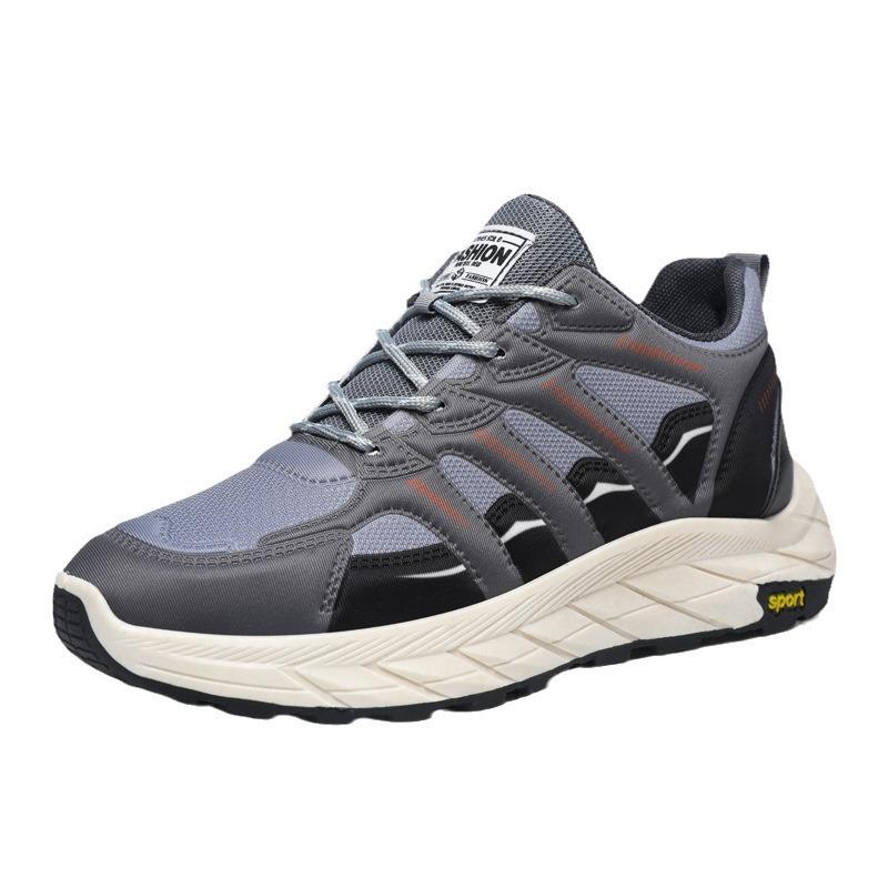 New men's shoes retro casual shoes spring casual heightening dad shoes mesh breathable sneakers