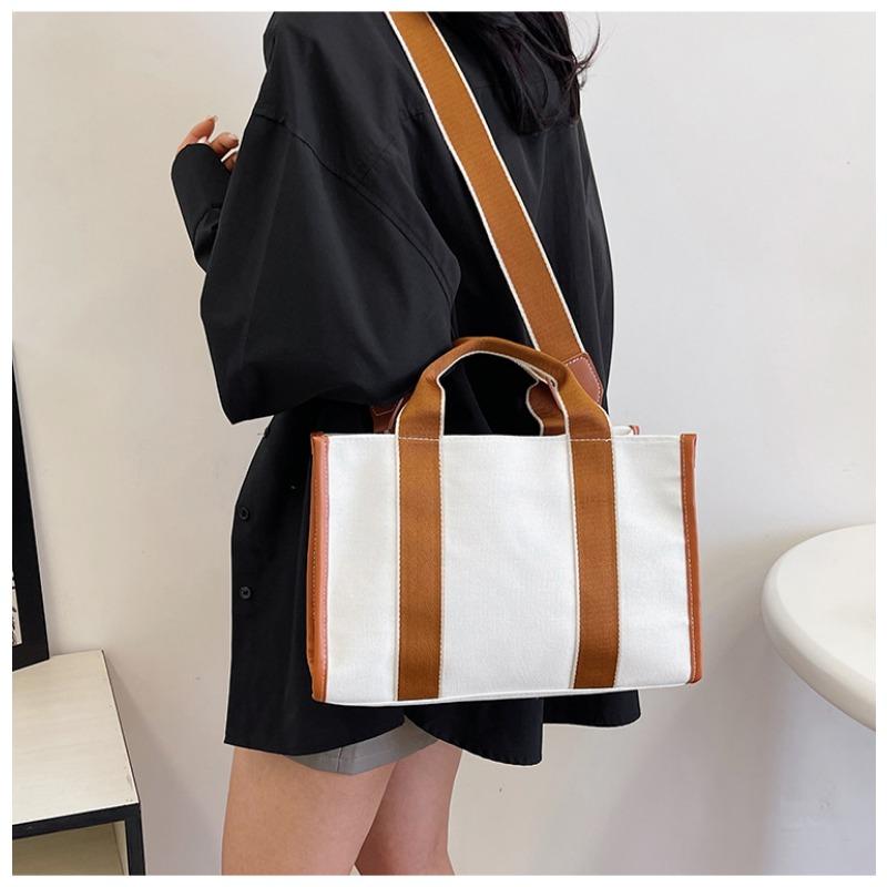 Mode Canvas Tasche Koreanisch Instagram Große Kapazität Handtasche Damen Pendler Schulter Crossbody Tragetasche
