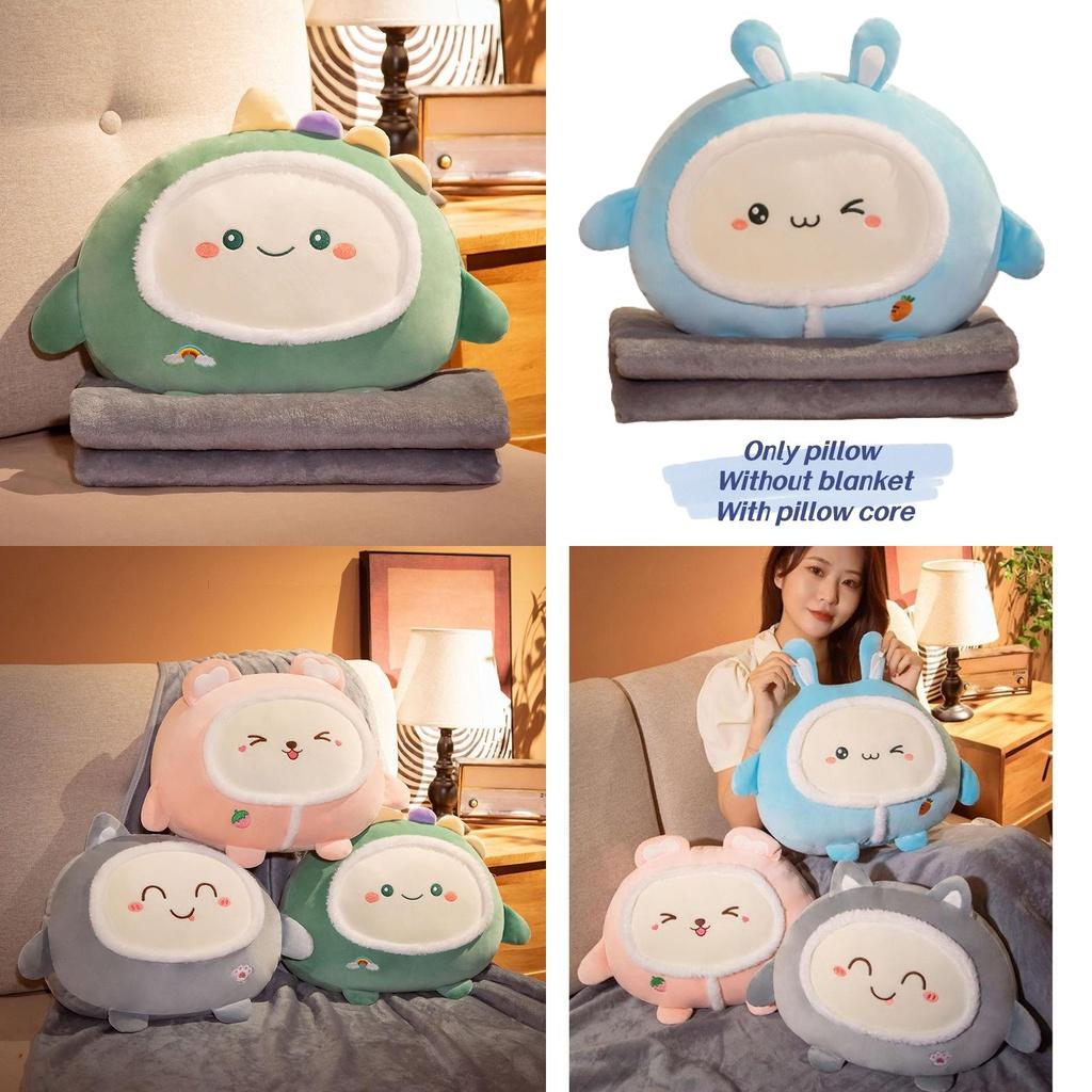 Almofada de Pelúcia Adorável de Desenho Animado Para Uso no Carro e no Escritório, Almofada Macia e Aconchegante com Design Estilo Coreano 40x40x20cm