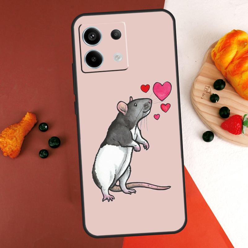 

Mouse Rat Case For Xiaomi Redmi Note 14 13 Pro 9 10 11 12 Pro 10S 11S 12S Redmi 14C 13C 10C 12C Coque Redmi Note 9 Pro