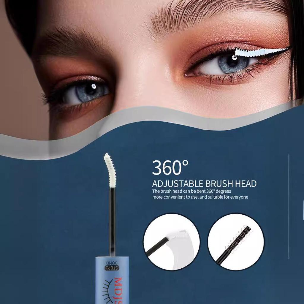 Dual-Ended Quick-Dry Non-Irritating Long-Lasting DIY Eyelash Glue for Self-Application