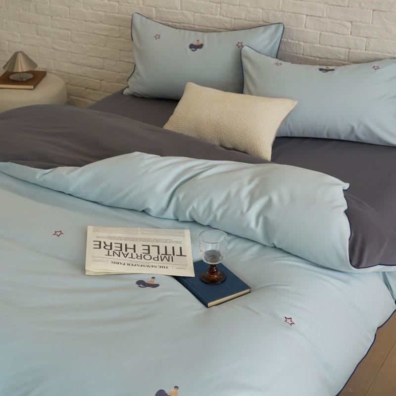 2026 100% Cotton Brushed Kids Embroidered Bedding Set