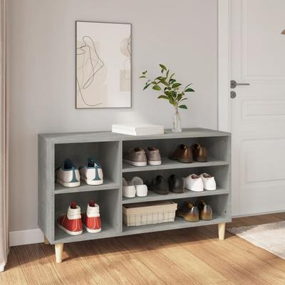 Vidaxl Shoe Cabinet, Concrete Grey, 102X36X60 Cm