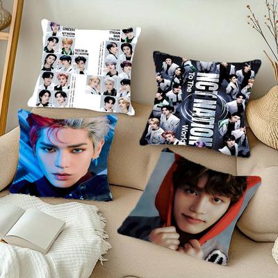 Kpop N-NCT 127 Dream Pillow Case Square Pillow Bedroom Sofa Leisure Comfort Cushion Car Living Room Home Decoration