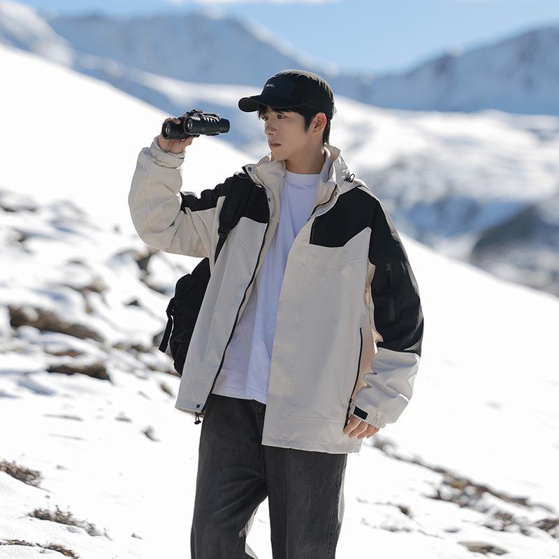 Jacket Couple Style Fleece Thickened Liner Removable Two Pieces
