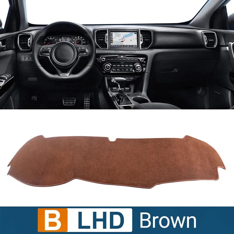 Car Dashboard Cover For Kia Sportage 4 QL 2016 2017 2018 trument Desk Sun Shade Mat Dash Non-slip Accessories