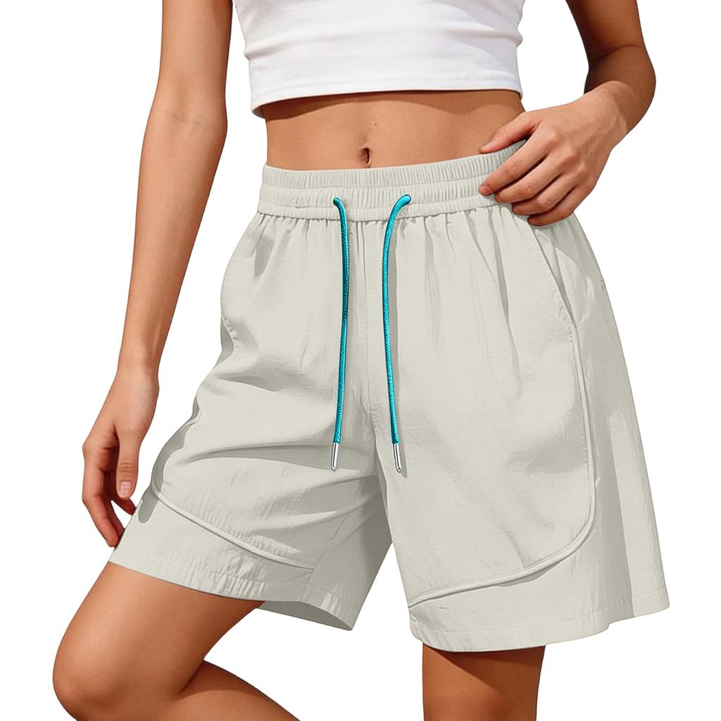 Women's Color Shorts, Casual And Versatile Sports Straight Shorts