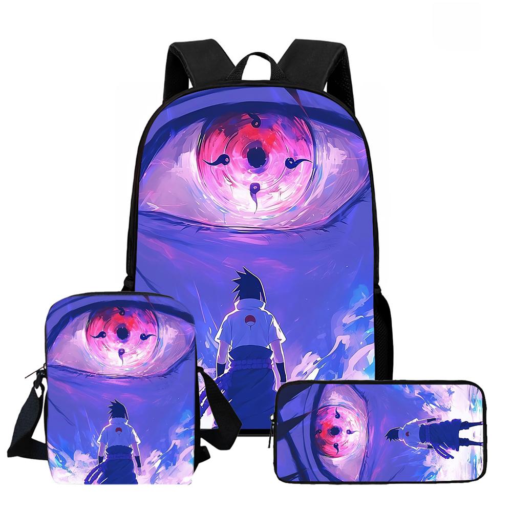 NARUTO Children School Daily Pack, 16 Inch Lightweight Animated Pupil Carrier, Dual Zip Pockets Durable For Boys Girls Age 6-10