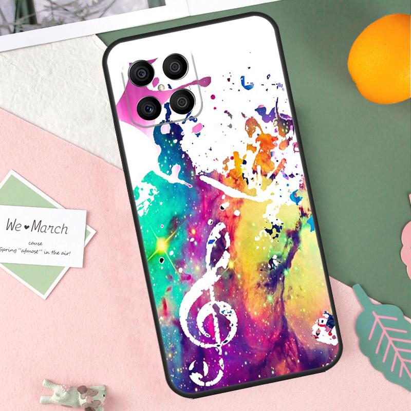 Treble Clef Music Note Case For Honor X8b X9b X9c X9a X8a X8 X9 50 70 90 Lite Honor 200 Lite Magic 7 5 6 Pro Cover