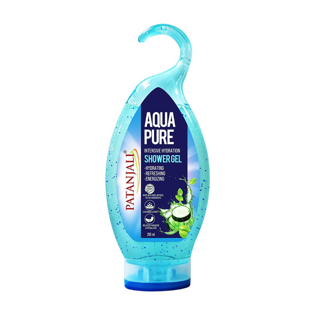 Patanjali Shower Gel(Aqua Pure), With Cleanse Deeply & Provide Intensive Hydration, 500ml