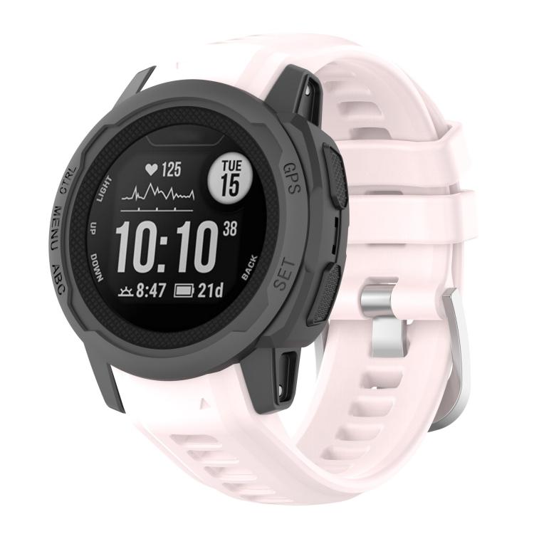 

For Garmin Instinct 2S Silicone Watch Band For Garmin Instinct 2S рожевий