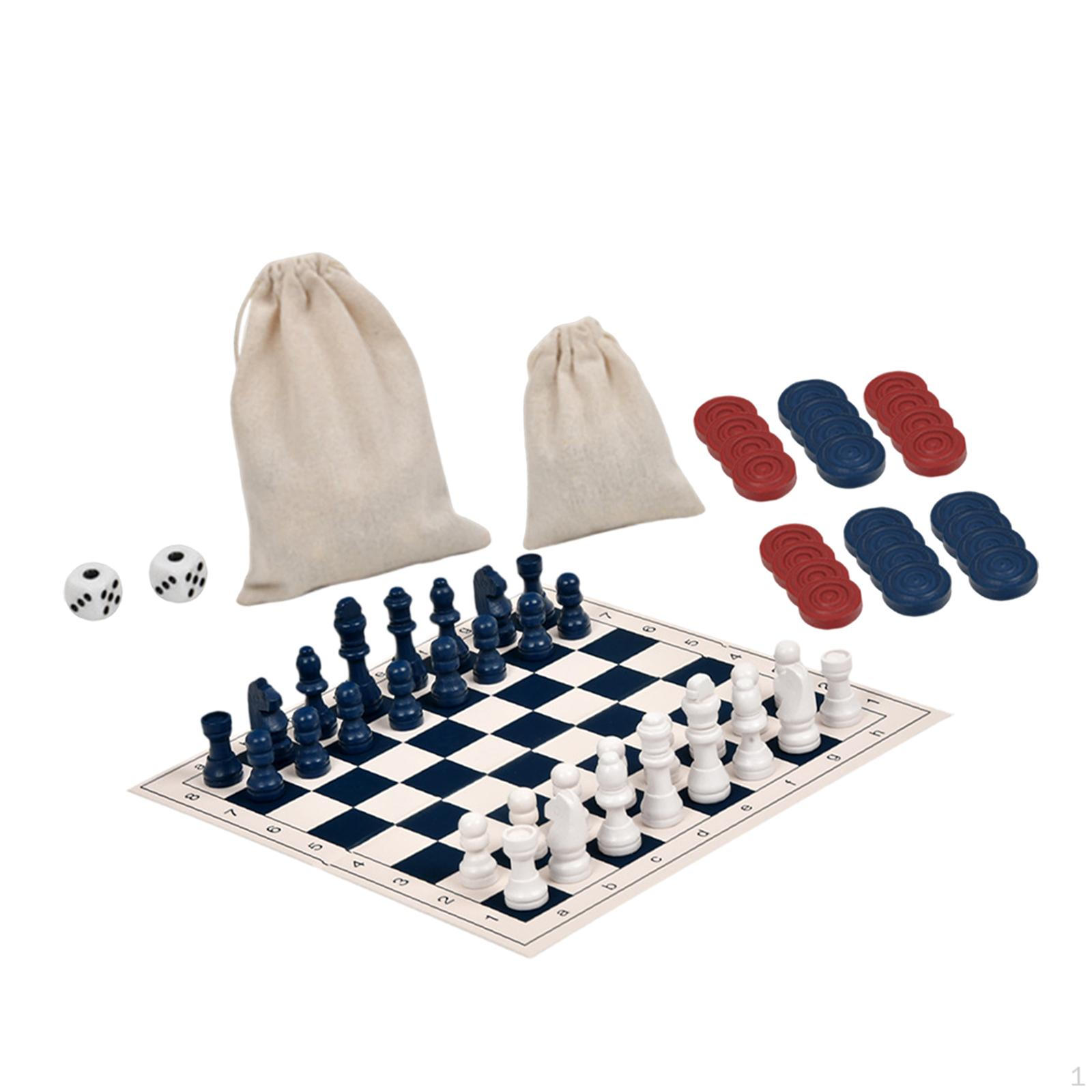 

Портативный шахматный набор Развивает навыки мышления и шашки, нарды дорожная настольная игра