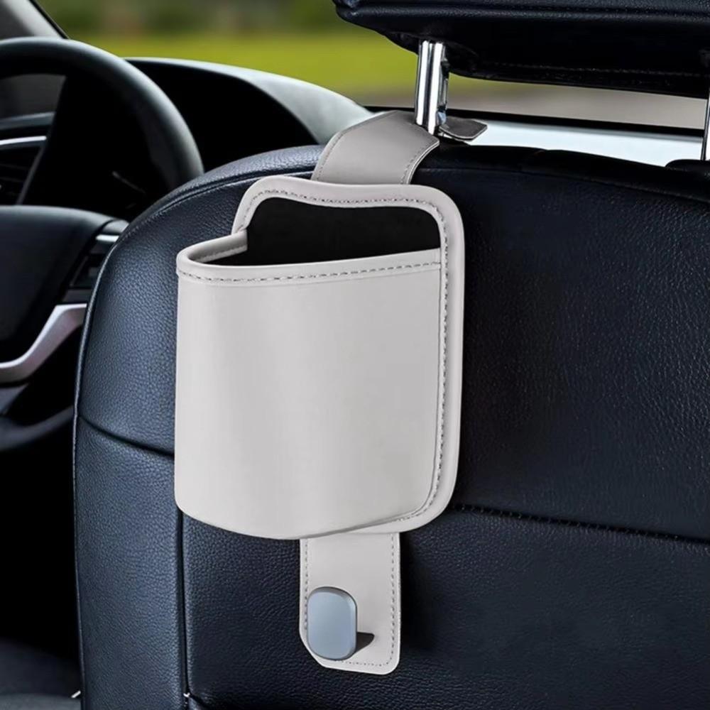 Universal Car Hanging Drink Holder Leather Seat Back Storage Rack Beverage Holder  Car Supplies