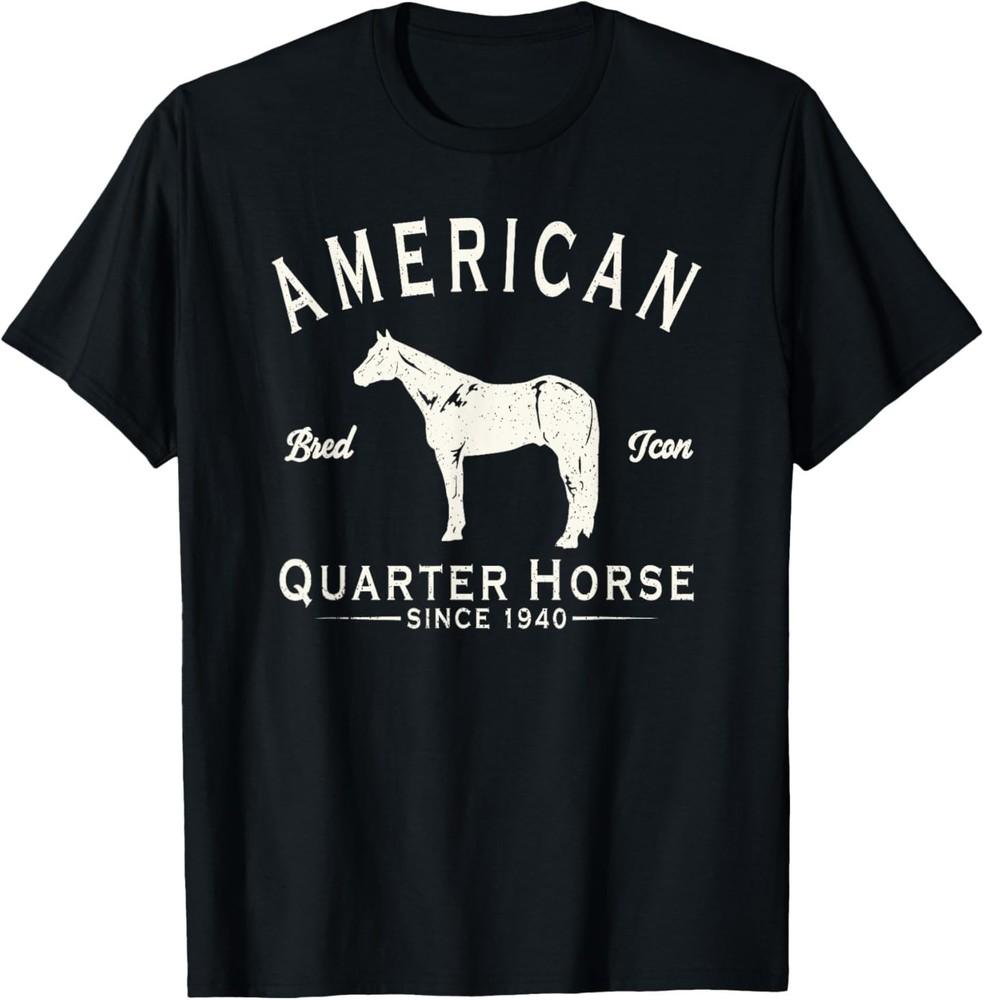 

American Quarter Horse 1940 Equestrian Saddle Riding TShirt Unisex T-Shirt M
