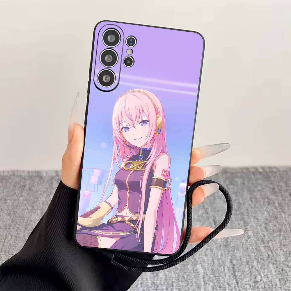 M-Megurine Luka  Phone Case For Samsung S25,S24,S21,S22,S23,S30,Ultra,S20,Plus,Fe,Soft Silicone Black Cover
