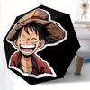 Luffy Strohhut Automatischer Faltregenschirm mit stabilem Eisenrahmen, Tragbarer kompakter Reise-Regenschirm, Ganzjahresnutzung, Partys 0807053