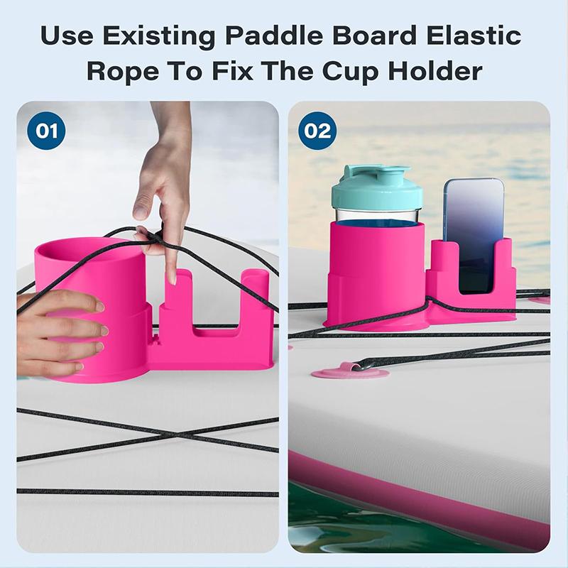 Multi-Functional Paddle Board Cup Holder Pvc Creative Kayak Drink Holder Kayak Cup Holders