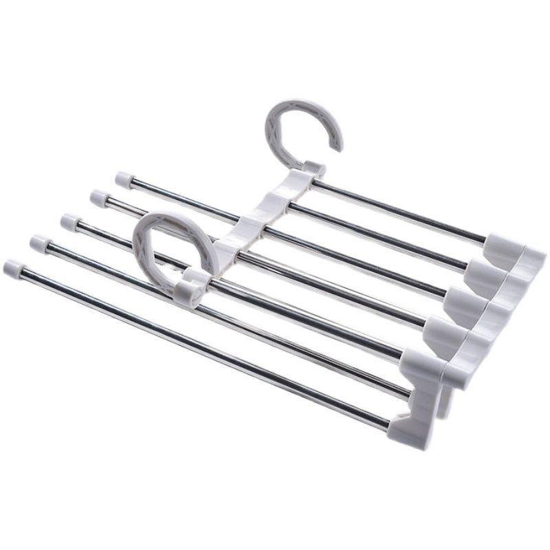 Multifunctional Folding Pants Rack: Non-Marking Trousers Hanger with Multiple Layers for Efficient Wardrobe Storage