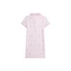 Polo Ralph Lauren SS24 Logo Embroidered Plaid Straight Cut Split Short Sleeve Dress Kids dresses Light-Pink CWPODRSG3D20826-650