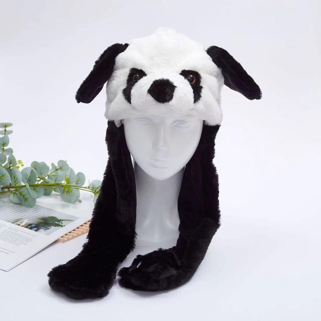 Lustige Weihnachts-Halloween-Plüschmützen mit Hirsch-Kürbis, Weihnachtsmann, Geistertierohren, beweglichen Plüschmützen für Jungen und Mädchen, Weihnachtsgeschenke