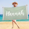 Personalized Beach Towel for with Name Text Custom Bath Towel for Hotel Gym Bathroom Add Own Design Soft Pool Towel for Gift