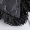 Sequins Quilted Cape False Collar Chinese Ruffled Lace Shawl Wrap Scarf Decorative Accessory for Women Girls Clothing