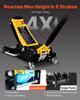 Low Profile Floor Jack, 2.5 Ton Capacity, Aluminum & Steel Racing Floor Jack with Dual Pistons Quick Lift Pump, Hydraulic Trolley Car Lift for Sedans
