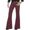 Pantaloni Lunghi Casual da Uomo Moda Retro Svasati