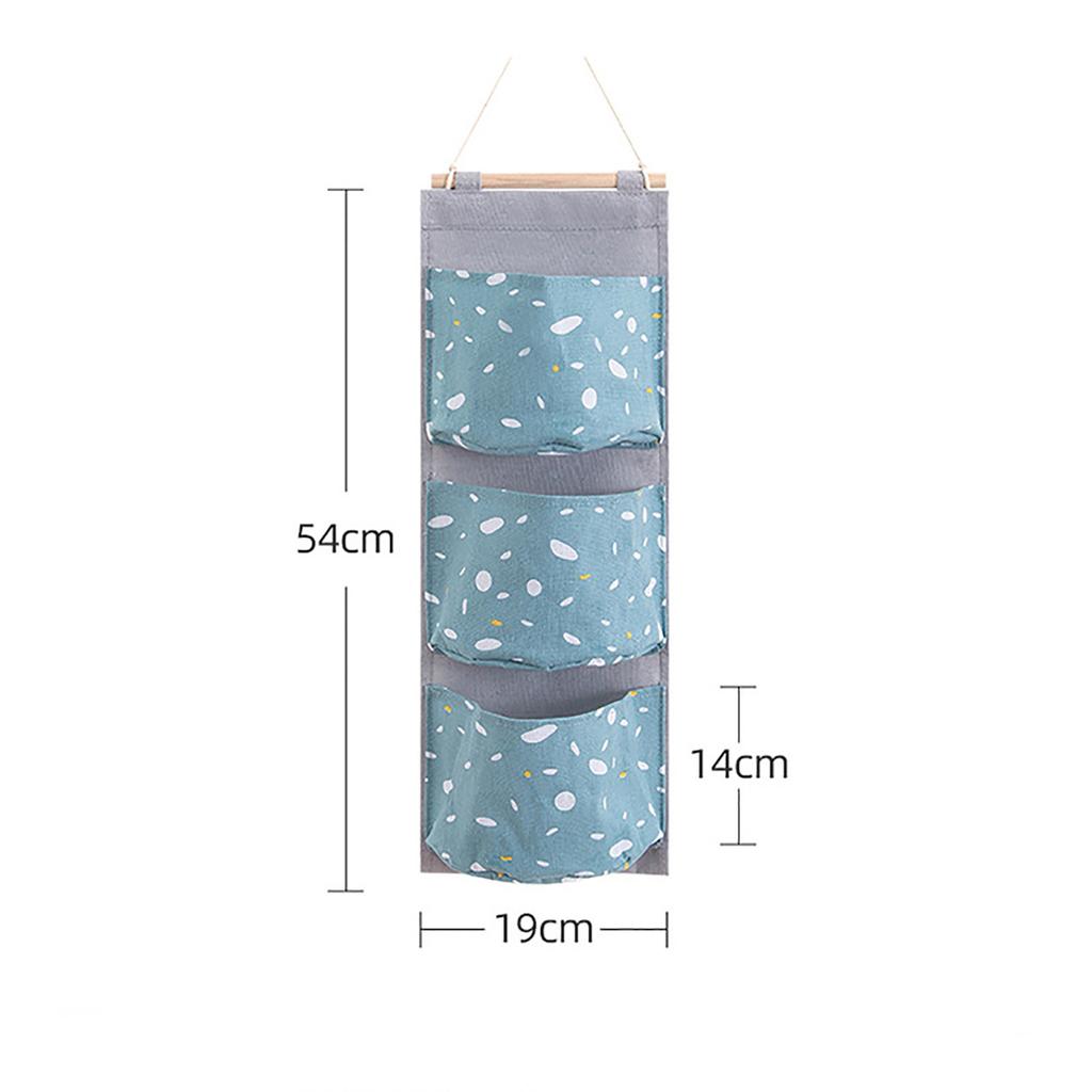 (SU)Wall Hanging Bag, 3 Pocket Hanger, Bathroom Baby Hanging Bag, 3 Pocket Folding