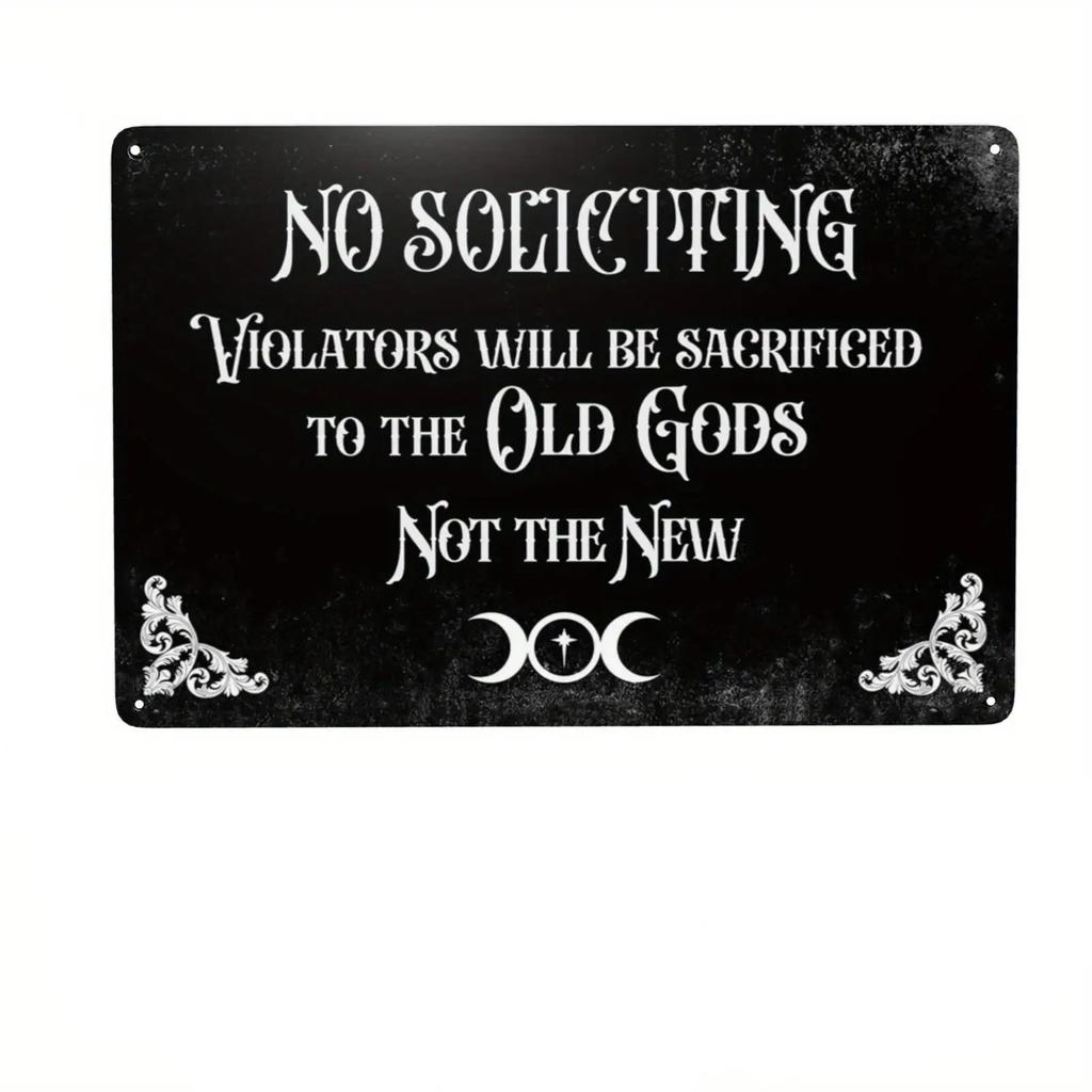 Spooky Metal Sign Haunted House Gothic Decor For Bedroom Vintage Halloween Decorations Witchy Room Decor Goth Room Decor