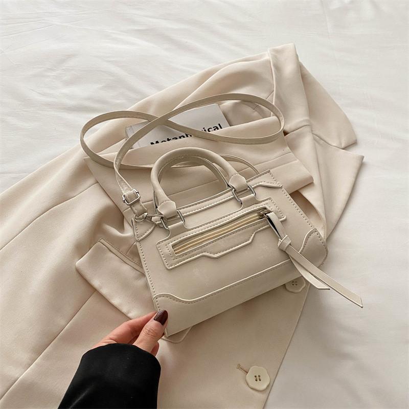 Elegante 2024 Neue Koreanische Handtasche Trendige Strukturierte Retro Schulter Umhängetasche für Damen