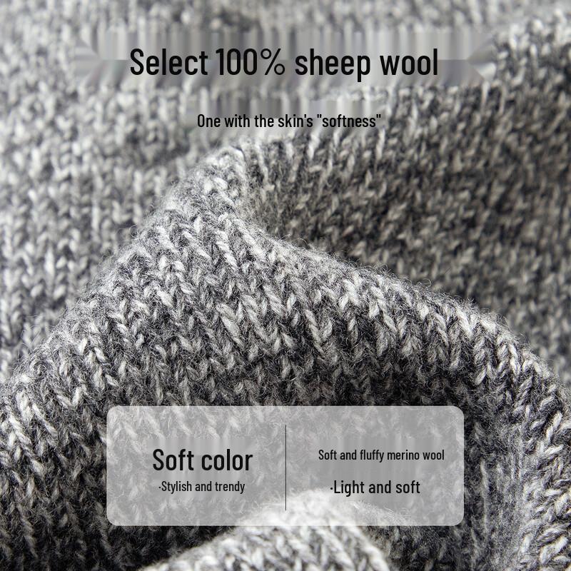 TUHUANG Women's Pure Wool Half-Zip Sweater Vest