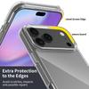 For iPhone 17 Pro Max Clear Case TPU+Acrylic Shockproof Phone Back Cover