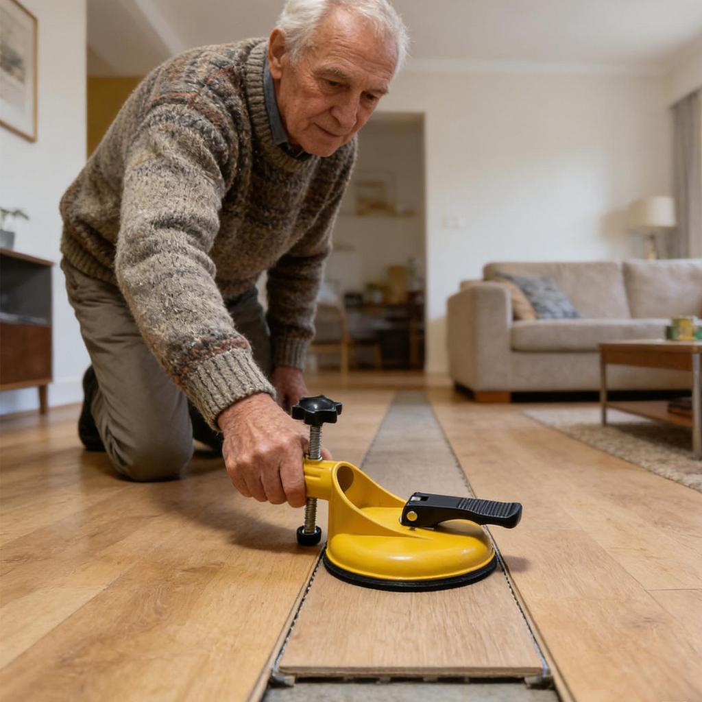 Floor Gap Repair Tool, Strong Suction Cup, Household Floor Joint Tool, Suitable for Wood Hardwood Tile Construction Baseboard