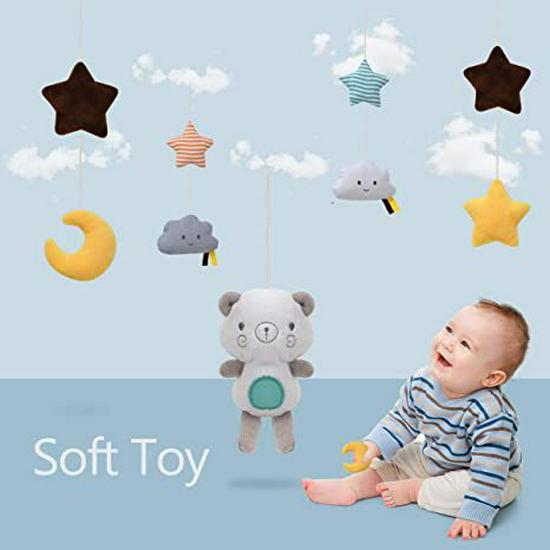 Calming Wind Chime Baby Crib Mobile - Music Rattle Pendant for Bedside or Hanging Decor