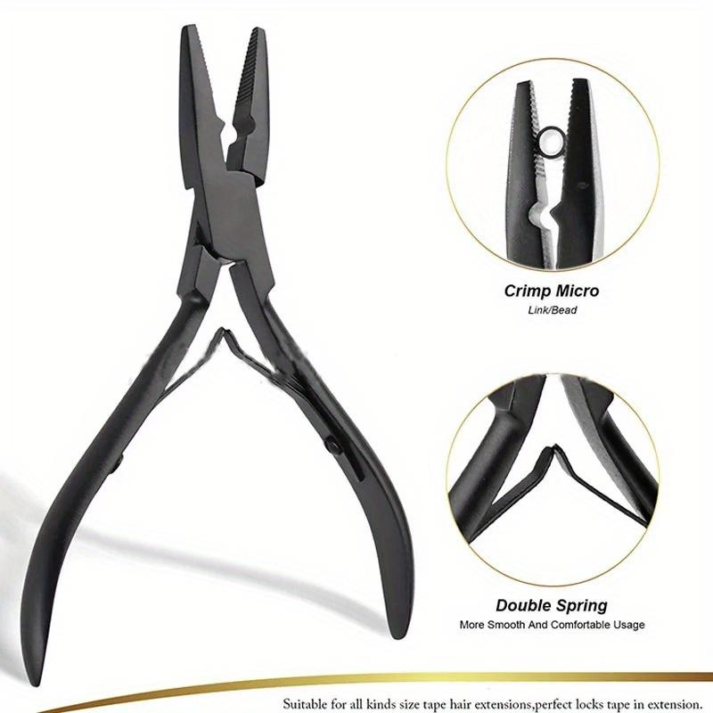 Professional Hair Extension Plier Weft Application Pliers Micro Link Beads Closer Plier