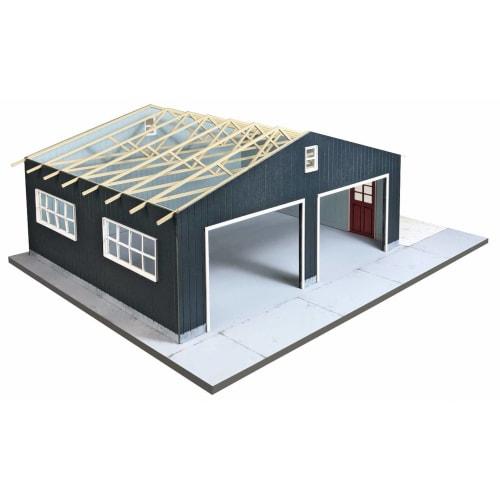 Cobaanii mokei Kobaani Model Studio 1/43 Sweet Style Garage Life Series 2-Car Garage Wooden Assembly Kit SS-041 Molded Color