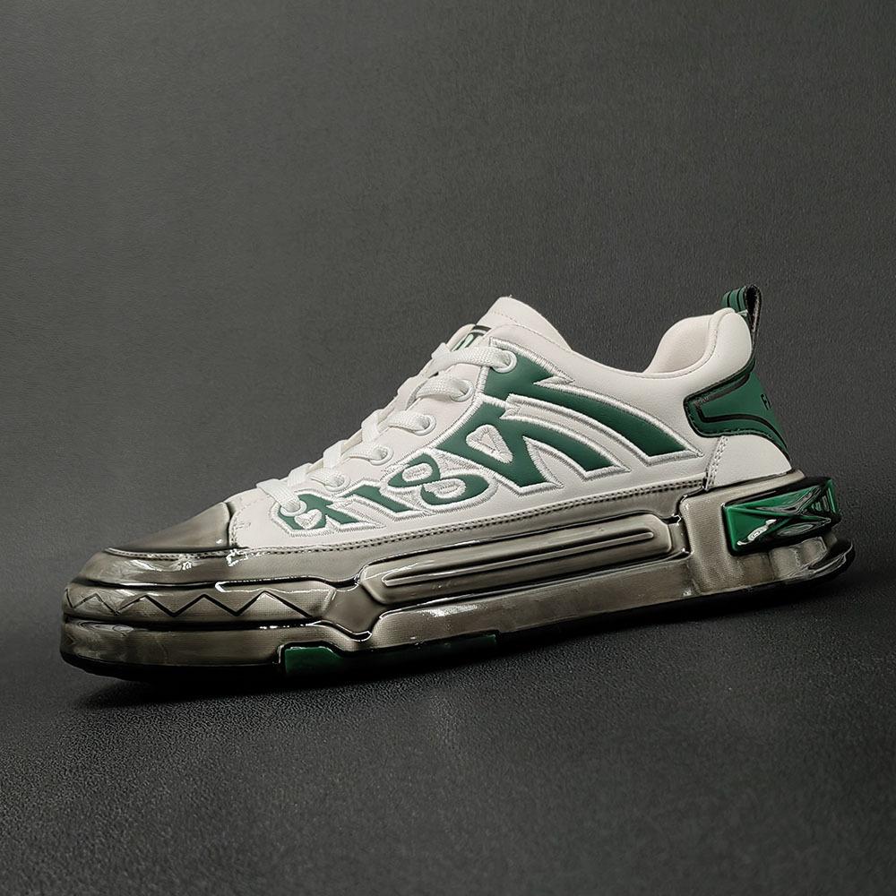 Кожаная осенняя обувь на толстой подошве модная обувь легкая роскошь высококлассная нишевая повседневная обувь 38 белый