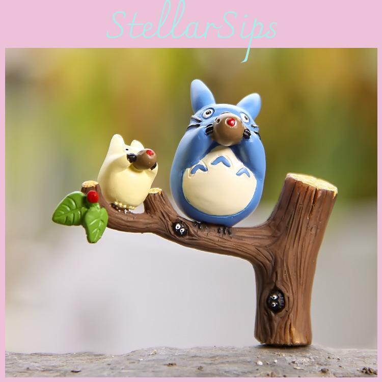 Mein Nachbar Totoro Baum Trinkwasser Szene Modell Mit Gartenstil Design Für Schreibtischdeko Und Sammler