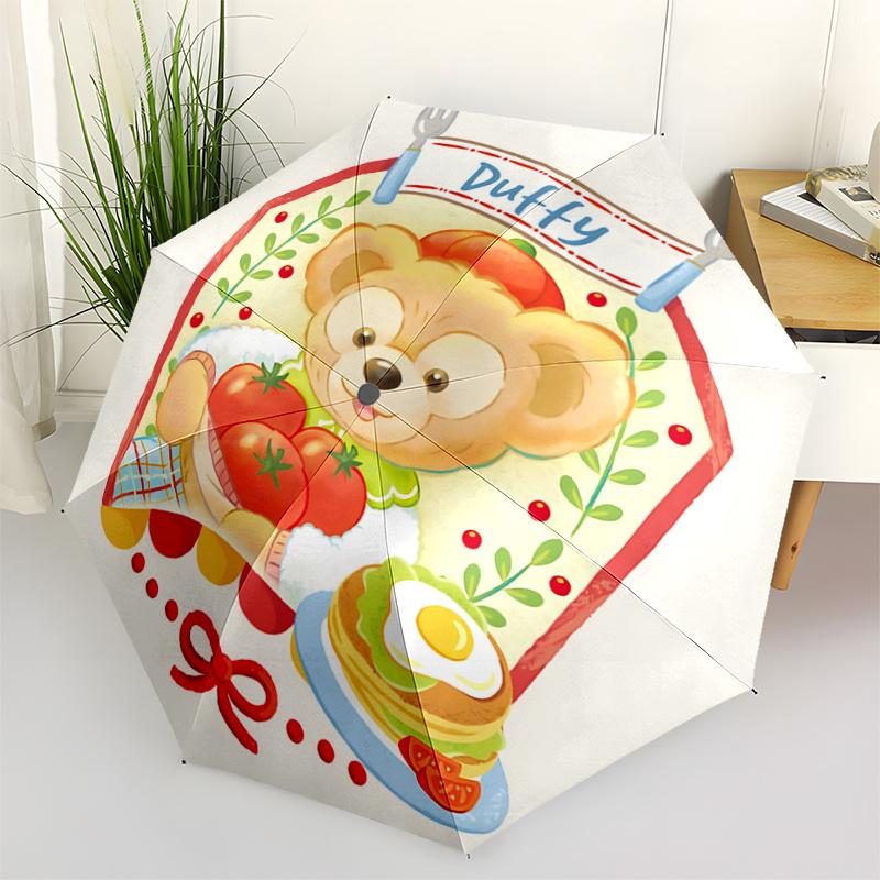 

1pc Delightful Duffy s Delights Automatic Opening and Closing Umbrella - Small Umbrella Suitable for Various Occasions, Portable 3-Fold Smal