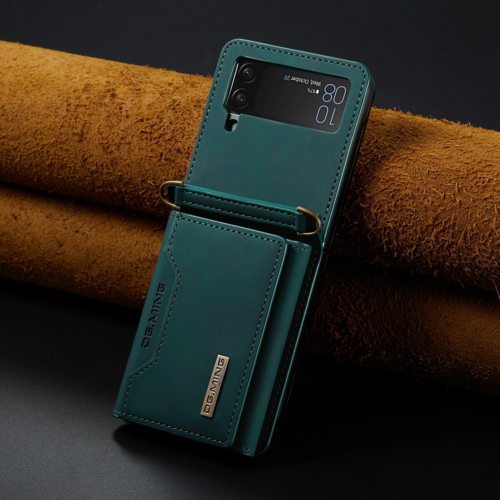 

Для Samsung Flip 4 противоударный чехол-сумка с ремешком для телефона Samsung Galaxy Z Flip 4 5G Flip4 Роскошные кожаные защитные чехлы for Samsung Z Flip 4