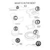 King Size Grind Dial Adjusting Knob for Eureka Mignon Coffee Grinders Stainless Steel Black Precision Grinding Adjustment