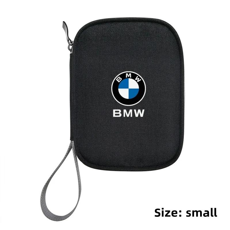 Car Sticker 2025 Hot Portable Storage Bag for Keys Car Driver's License Cable Gadget Card Pouch For BMW E39 E46 E36 E53 E90 E60