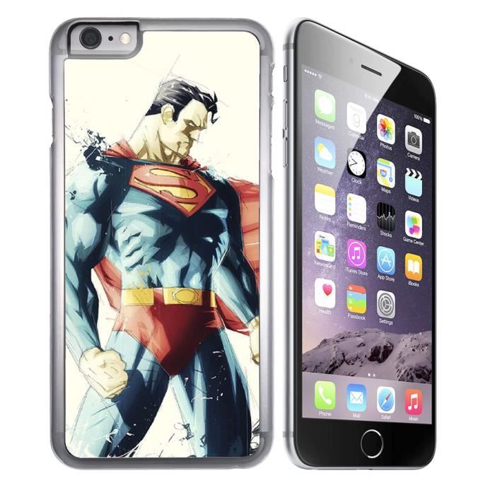 Coque iPhone 8 Plus Superman Paint Art