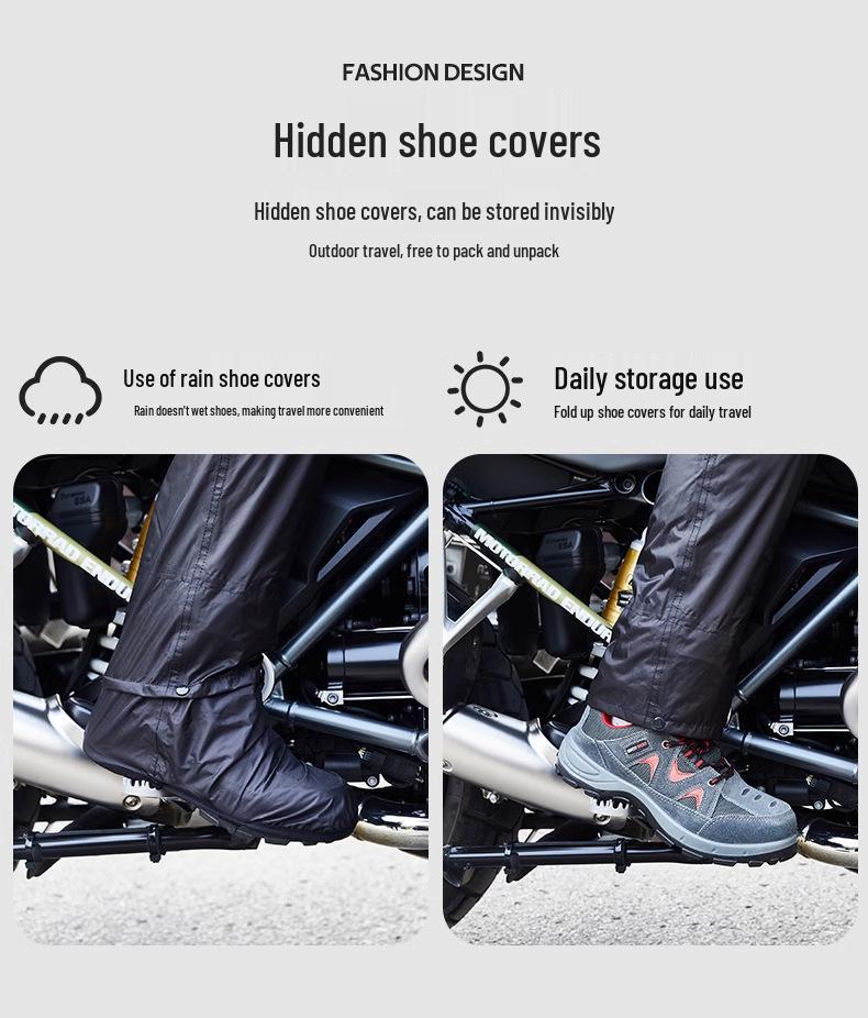 Blue Lion Men's Split Motorcycle Rain Suit – Anti-Storm Riding Gear for Takeaway Riders