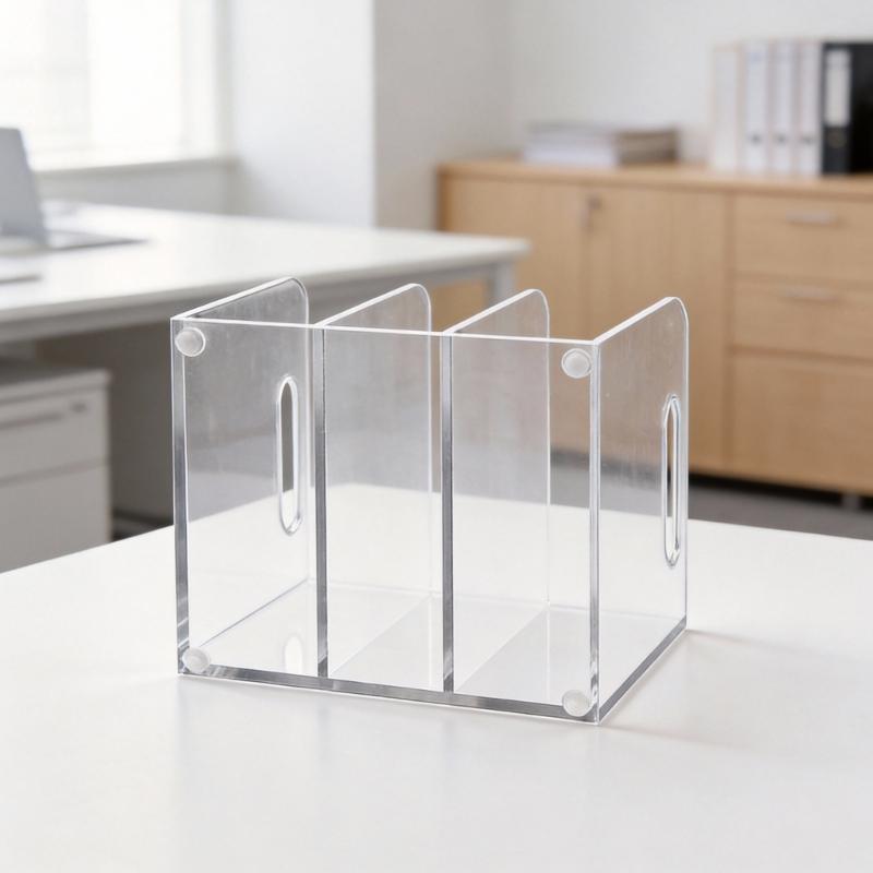 Sturdy MultiPurpose Shelf Book Rack for Magazines Folders Compartment And Office Essential Keep Desk Well Organized